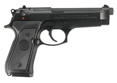 Beretta USA 92FS *CA Compliant 9mm Luger 4.90&quot; 10+1 Black Bruniton Steel Slide Black Polymer Grip (Made in USA)