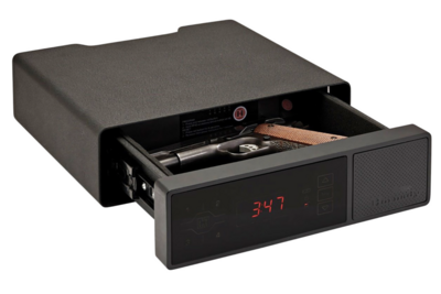Hornady 98215 Rapid Safe Night Guard RFID,Access Code,Key Entry Black Steel Holds 1 Handgun 3&quot; H x 12&quot; W x 10.50&quot; D
