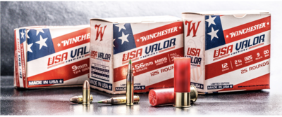 Winchester Ammo Valor Rifle 5.56x45mm NATO 62 gr Full Metal Jacket Green Tip 125 Bx