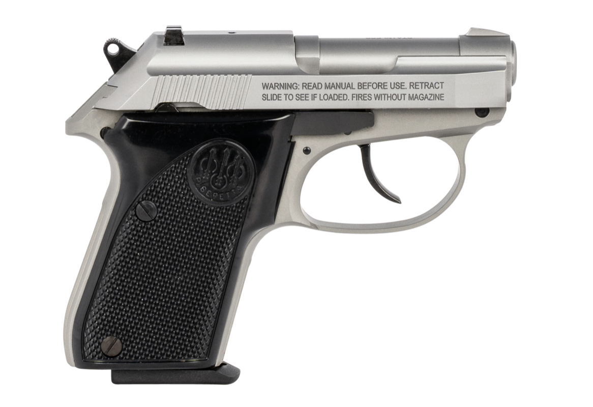 Beretta USA J320500CA 3032 Tomcat 32 ACP 2.40&quot; Tip-Up Barrel 7+1, Satin Stainless Steel Frame/Slide, Black Polymer Grip