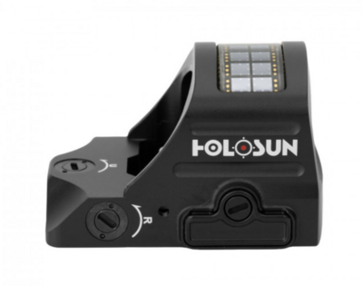 HOLOSUN HS407C X2 Black Anodized 1x 2 MOA Red Dot Reticle Fits Pistols Includes Battery/Lens Cloth/T10 L Key