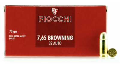 Fiocchi Range Dynamics 32 ACP 73 gr Full Metal Jacket (FMJ) 50 Bx