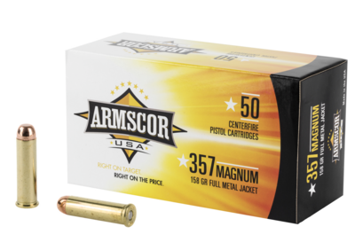 Armscor 357 Mag 158 gr Full Metal Jacket (FMJ) 50 Bx