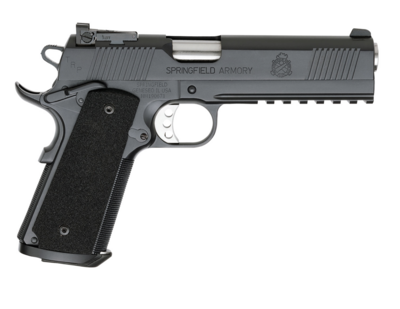 SPRINGFIELD ARMORY 1911 TRP Operator *CA Compliant 45 ACP 5&quot; 7+1 Black Cerakote Frame Black Cerakote Carbon Steel with Front &amp; Rear Serrations Slide Black G10 Grip with Tritium Night Sights Includes R