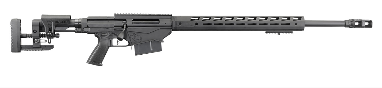 Ruger 18081 Precision 300 Win Mag 26&quot; 5+1 Black Hard Coat Anodized Left Side Folding Ruger Precision MSR Stock Muzzle Brake