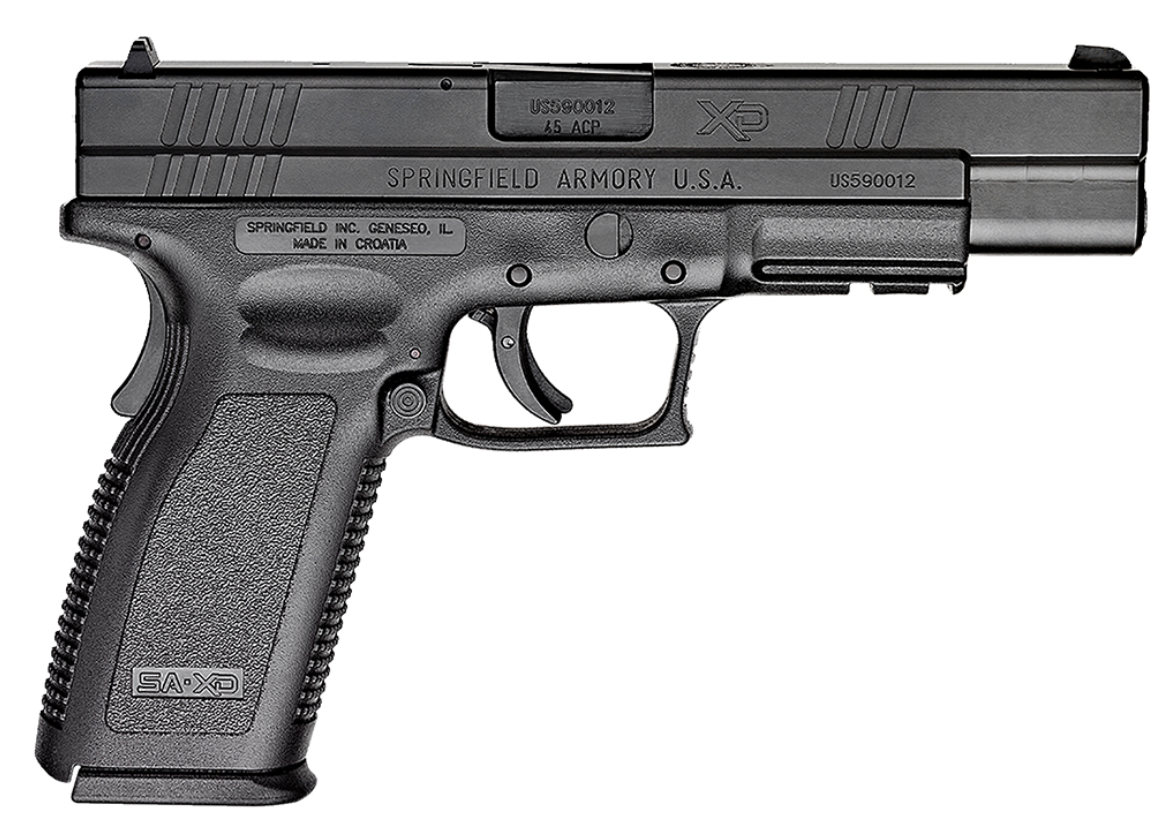 Springfield Armory XD9621 XD Tactical *CA Compliant 45 ACP Caliber with 5&quot; Barrel, 10+1 Capacity, Black Finish Picatinny Rail Frame, Serrated Black Melonite Steel Slide &amp; Polymer Grip