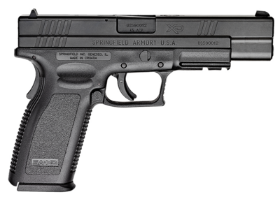 Springfield Armory XD9621 XD Tactical *CA Compliant 45 ACP Caliber with 5&quot; Barrel, 10+1 Capacity, Black Finish Picatinny Rail Frame, Serrated Black Melonite Steel Slide &amp; Polymer Grip