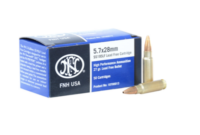 FN High Performance Target 5.7x28mm 27 gr Lead Free Hollow Point 50 Per Box