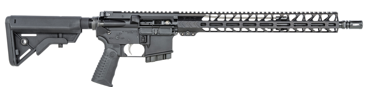 Battle Arms Development WORKHORSE 017-CA Workhorse *CA Compliant 223 Wylde 16&quot; 10+1 Black Anodized Black 6 Position B5 Bravo Adjustable Stock Black Polymer Grip Right Hand