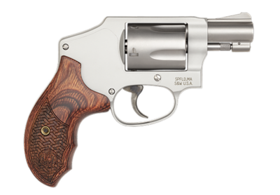Smith &amp; Wesson 170348 Performance Center Model 642 Enhanced Action 38 S&amp;W Spl +P 5rd 1.88&quot; Stainless Steel Barrel &amp; Cylinder Matte Silver Aluminum Frame with Custom Wood Grip