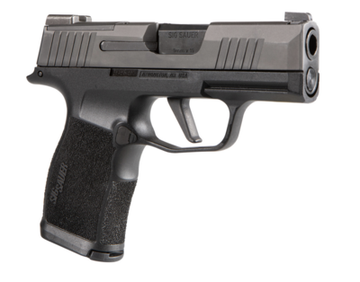 Sig Sauer 365X9BXR3 P365 X 9mm Luger Caliber with 3.10&quot; Barrel, 12+1 Capacity, Overall Black Finish Stainless Steel, Serrated/Optic Cut Nitron Slide &amp; Polymer Grip Includes 2 Mags