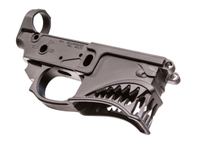 Sharps Bros SBLR01 Hellbreaker Stripped Lower Multi-Caliber Black Anodized Finish 7075-T6 Aluminum Material Compatible with Mil-Spec Parts for AR-15 &amp; M4