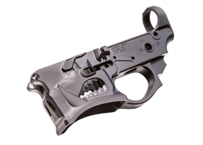 Sharps Bros SBLR02 Warthog Stripped Lower Multi-Caliber Black Anodized Finish 7075-T6 Aluminum Material Compatible with Mil-Spec Parts for AR-15