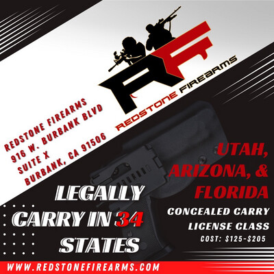 Non Resident Utah, Arizona, Florida and Virginia CCW Class