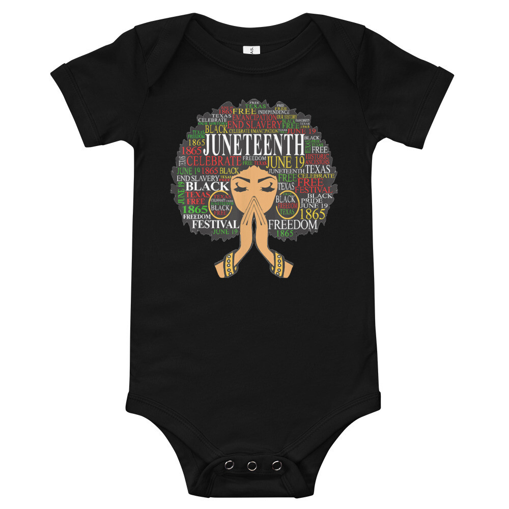 Juneteenth Baby short sleeve one piece