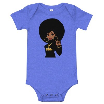 Black Power Baby short sleeve one piece