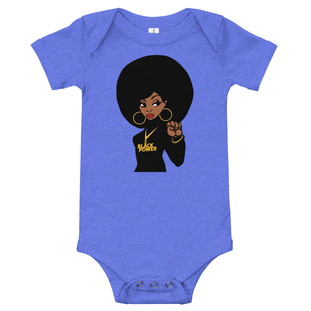 Black Power Baby short sleeve one piece