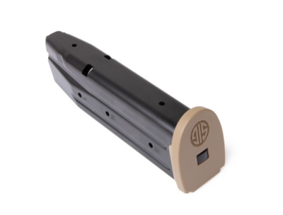 Sig Sauer OEM Black with Coyote Floor Plate Detachable 10rd for 9mm Luger Sig P320