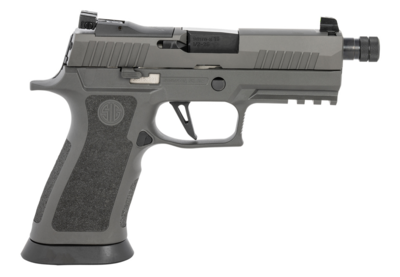 Sig Sauer P320 XCarry Legion 9mm Luger Caliber with 4.60&quot; Threaded Barrel, 17+1 Capacity, Overall Legion Gray Cerakote Metal Finish, Picatinny Rail Frame, Serrated Slide, TXG Grip &amp; XRAY3 Day/Night Si