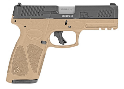 Taurus 1G3B941T G3 9mm Luger Caliber with 4&quot; Barrel, 15+1 or 17+1 Capacity, Tan Finish