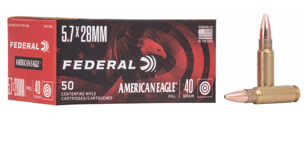 Federal American Eagle 5.7x28mm 40 gr Full Metal Jacket (FMJ) 50 Bx