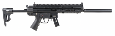 American Tactical, GSG-16, Semi-automatic, 22LR, 16.25&quot; Barrel, Black, Synthetic, MLOK Handguard, 10 or 22Rd