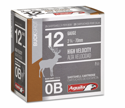 Aguila Field 12 Gauge 2.75&quot; 1 oz 0 Buck Shot 25 Bx