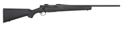 Mossberg 27864 Patriot 308 Win Caliber with 5+1 Capacity, 22&quot; Fluted Barrel, Matte Blued Metal Finish &amp; Black Synthetic Stock Right Hand (Full Size)