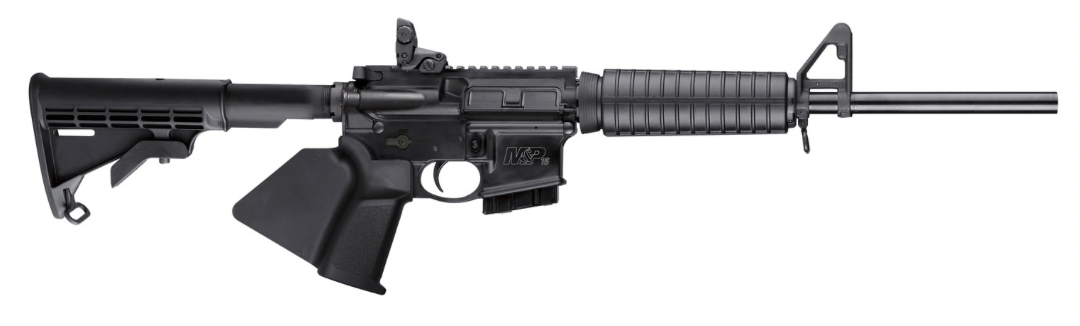 Smith &amp; Wesson 12001 M&amp;P15 Sport II *CA Compliant 5.56x45mm NATO 16&quot; 10+1 Black Fixed Black Synthetic Stock Black California Paddle Grip Right Hand
