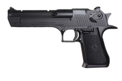 Magnum Research DE44CA Desert Eagle Mark XIX *CA Compliant 44 Rem Mag Caliber with 6&quot; Picatinny Rail Barrel, 8+1 Capacity, Overall Black Finish Carbon Steel, Beavertail Frame, Serrated Slide &amp; Rubber 