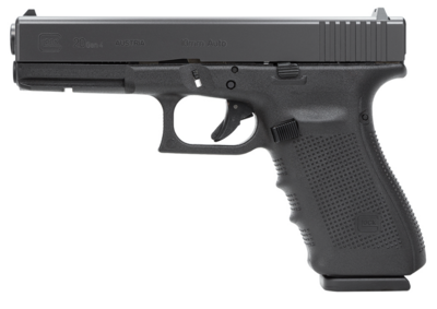 G20 Gen4 10mm Auto Caliber with 4.61&quot; Barrel, 15+1 Capacity, Overall Black Finish, Picatinny Rail Frame, Serrated Steel Slide, Finger Grooved Rough Texture Interchangeable Backstrap Grip &amp; Fixed Sight