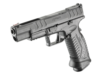 Springfield Armory XDME95259BHC XD-M Elite Precision 9mm Luger Caliber with 5.25&quot; Barrel, 22+1 Capacity, Black Finish Picatinny Rail Frame, Serrated Black Melonite Steel Slide, Interchangeable Backstr