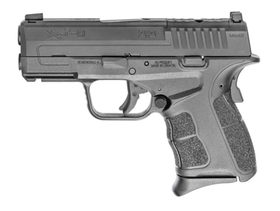 Springfield Armory XDSG9339BOSP XD-S Mod.2 OSP 9mm Luger Caliber with 3.30&quot; Barrel, 9+1 or 7+1 Capacity, Black Finish Picatinny Rail Frame, Serrated/Optic Cut Black Melonite Steel Slide, Enhanced Text