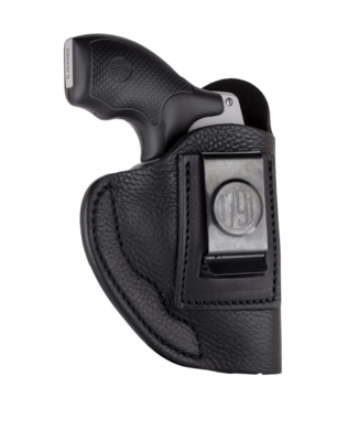 1791 Gunleather SCH2NSBR SCH Concealment Holster Size 02 IWB Open Top Style made of Leather with Night Sky Black Finish &amp; Belt Clip Mount Type fits Ruger LCR &amp; J-Frame Revolvers for Right Hand