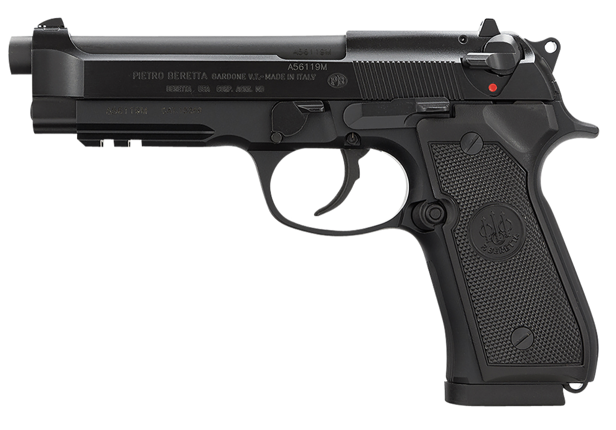 Beretta USA J9A4F11 96A1 40 S&amp;W Caliber with 4.90&quot; Barrel, 10+1 Capacity, Overall Black Bruniton Metal Finish, Aluminum Picatinny Rail Frame, Serrated Steel Slide &amp; Polymer Grip
