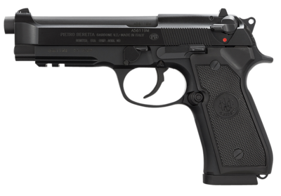 Beretta USA J9A4F11 96A1 40 S&amp;W Caliber with 4.90&quot; Barrel, 10+1 Capacity, Overall Black Bruniton Metal Finish, Aluminum Picatinny Rail Frame, Serrated Steel Slide &amp; Polymer Grip