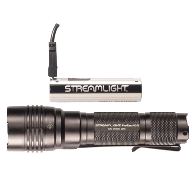 Streamlight 88084 ProTac HL-X USB Black Anodized Aluminum White LED 65/400/1000 Lumens 330 Meters Range