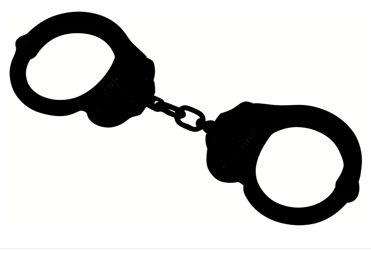 Uzi Accessories Handcuffs NIJ Black Steel Includes 2 Keys