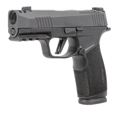 Sig Sauer 365XCA-9-COMP P365 X-Macro 9mm Luger 3.10&quot; 17+1, Black, Steel Slide with Optic Cuts &amp; Integrated Compensator, XRAY Sights