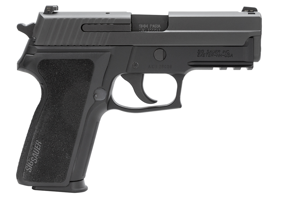 Sig Sauer P229 Compact *CA Compliant 9mm Luger Caliber with 3.90&quot; Barrel, 10+1 Capacity, Black Hardcoat Anodized Finish Aluminum Picatinny Rail Frame, Serrated Black Nitron Stainless Steel Slide, Blac