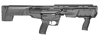 Smith &amp; Wesson 12490 M&amp;P 12 Bullpup Pump 12 Gauge 3&quot; 19&quot; Black Oxide Barrel with M-LOK Slot Shroud 6+1, 7+1 Matte Black Receiver Black Fixed Bullpup Stock Right Hand
