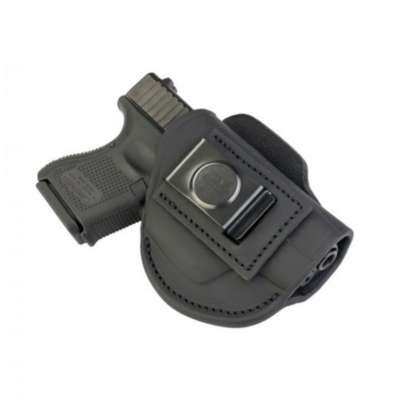 1791 4-WAY CONCEALMENT &amp; BELT LEATHER IWB &amp; OWB HOLSTER - STEALTH BLACK - LEFT HAND - GLOCK 25/26/27, RUGER SR9C, S&amp;W MP9, SPR XDS, WAL PPS