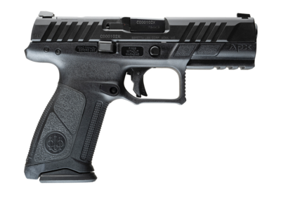 Beretta USA JAXF915A1 APX A1 Full Size 9mm Luger 4.25&quot; Barrel 15+1, Black Polymer, Aggressive Serrated Steel Optic Cut Slide, Polymer Grip