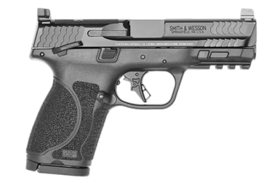 Smith &amp; Wesson 13568 M&amp;P M2.0 Compact Striker Fire 9mm Luger 4&quot; Barrel 15+1 , Black Polymer Frame With Picatinny Acc. Rail , Optic Cut Black Armornite Stainless Steel Slide, Manual Safety , Optics Rea