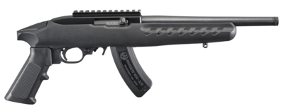 Ruger 4923 22 Charger 22 LR 10&quot; Threaded Barrel 15+1, Factory Installed Picatinny Rail, Black Polymer Stock, Includes Bipod, Optics Ready