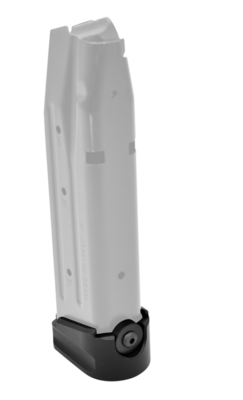 Warne Magazine Extension made of 6061-T6 Aluminum with Hardcoat Anodized Black Finish for Sig P320 Magazines (Adds 5rds 9mm Luger)