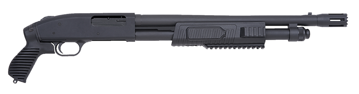 Mossberg 50673 500 FLEX Tactical 12 Gauge 5+1 18.50&quot; Blued Black Fixed Pistol Grip