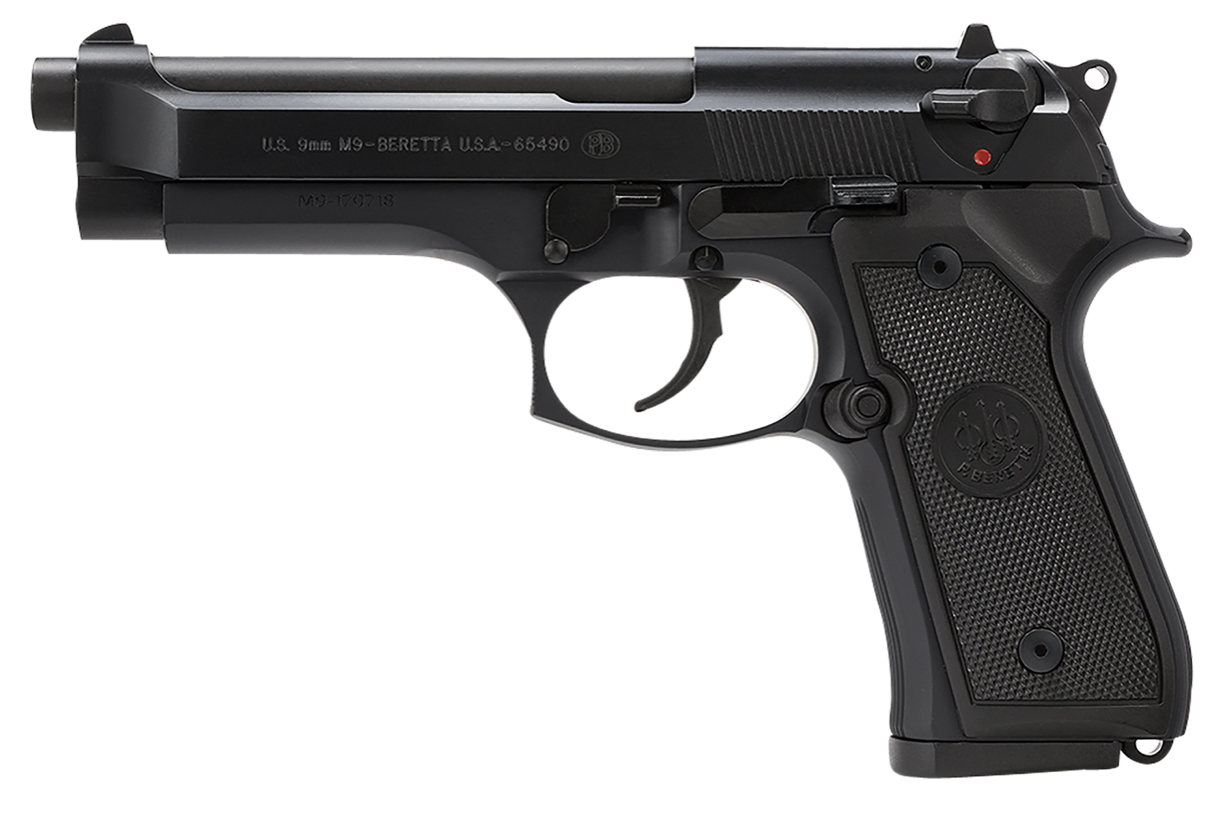 Beretta USA J92M9A0 M9 9mm Luger 4.90&quot; Barrel 10+1, Bruniton Finish Aluminum Frame, Serrated Steel Slide, Polymer Grip