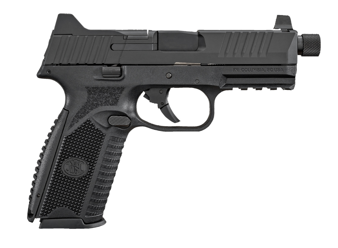 FN 66100527 509 Tactical 9mm Luger 4.50&quot; Threaded Barrel 10+1, Matte Black Polymer Frame With Mounting Rail, Optic Cut Matte Black Stainless Steel Slide, No Manual Safety, Optics Ready