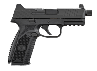 FN 66100527 509 Tactical 9mm Luger 4.50&quot; Threaded Barrel 10+1, Matte Black Polymer Frame With Mounting Rail, Optic Cut Matte Black Stainless Steel Slide, No Manual Safety, Optics Ready